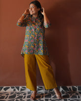 Mustard Cotton Pant