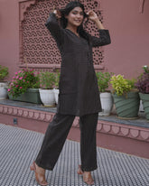 Cotton Black Polka Dot Co-Ord Set