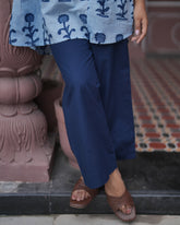 Navy Blue Cotton Pant