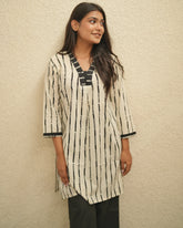 White Striped Cotton Top