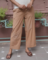 Beige Cotton Pant