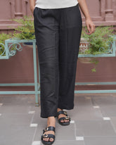 Black Linen Pant