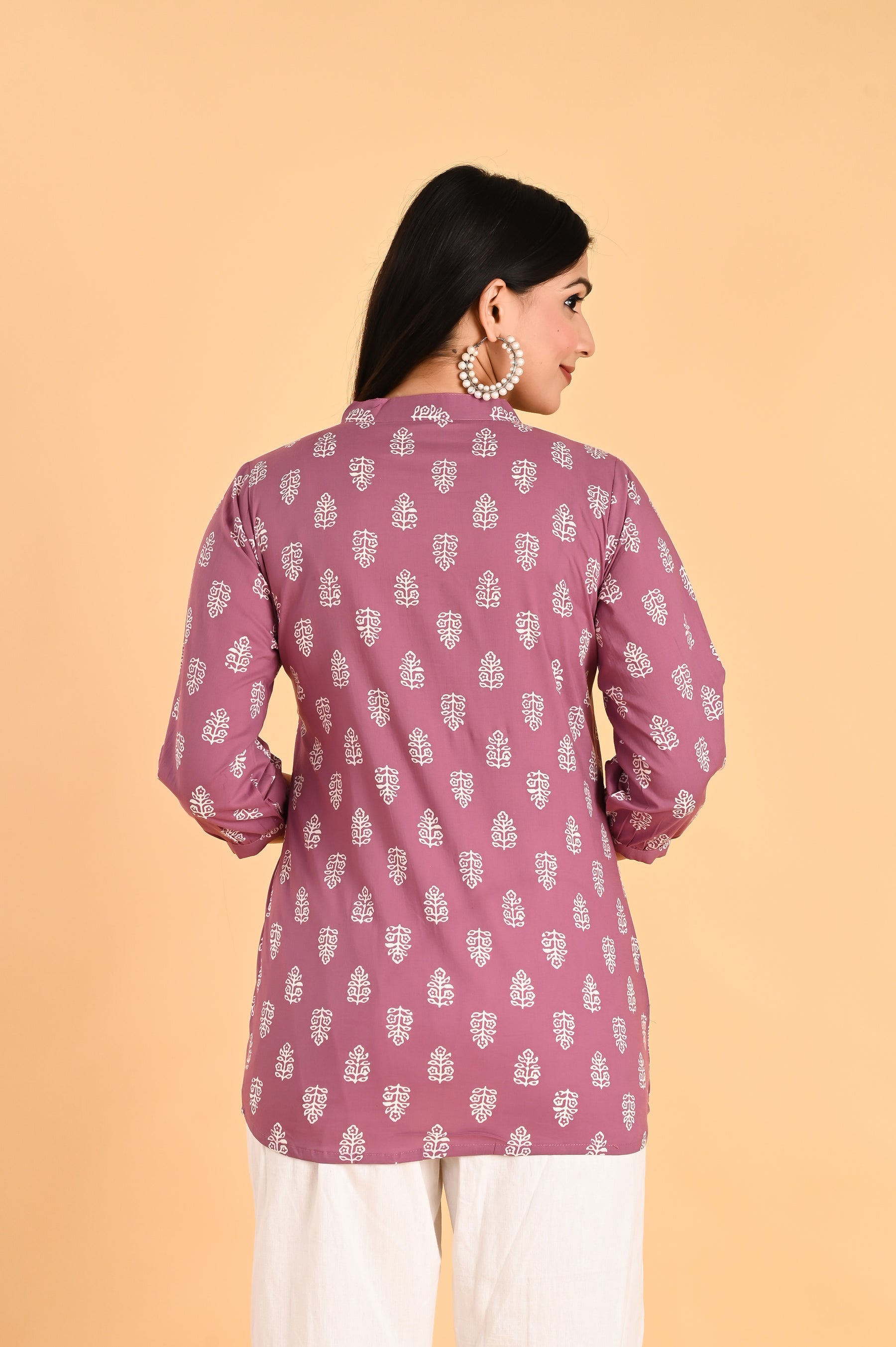 Pink Cotton Block Printed Top