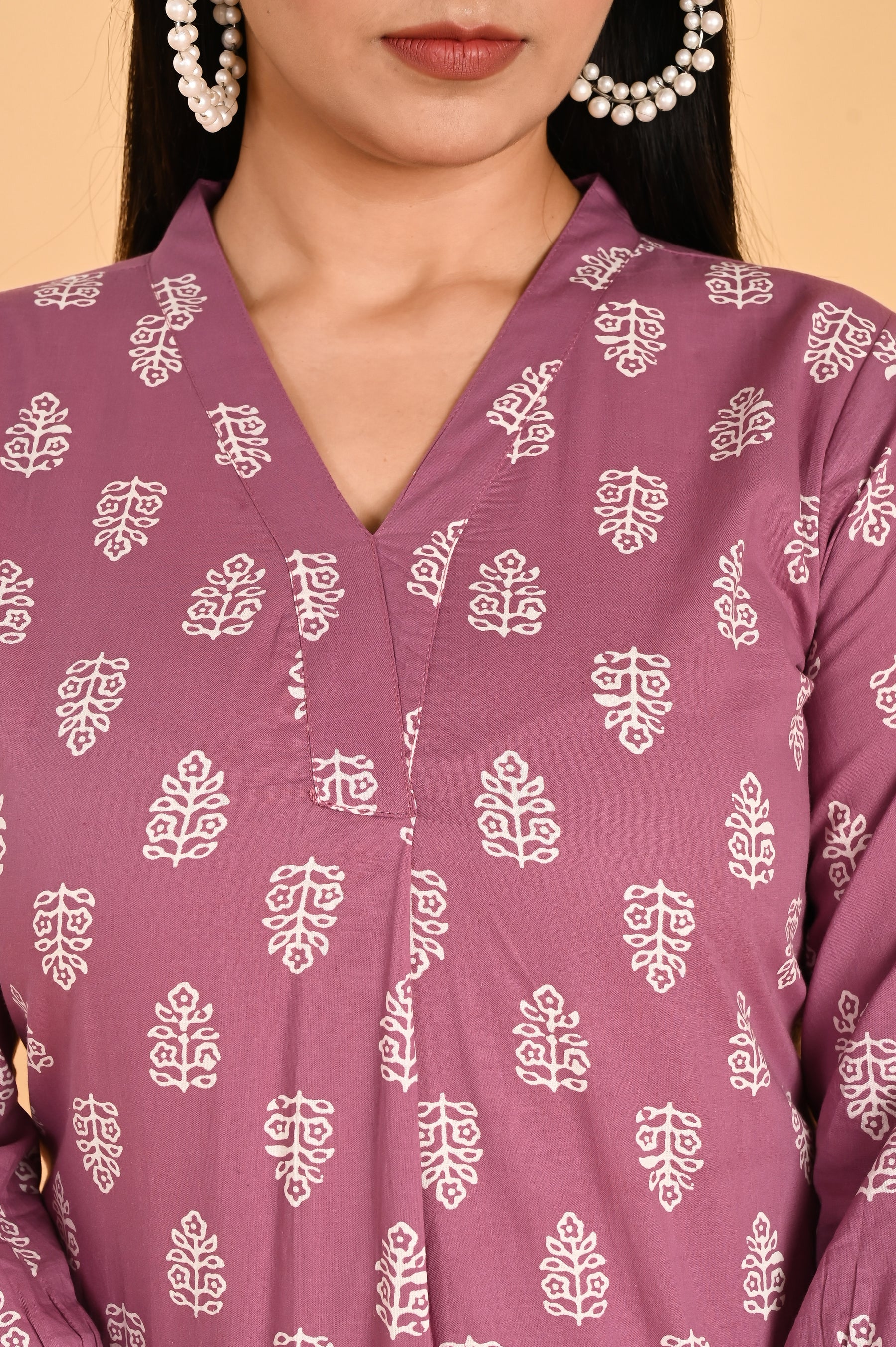 Pink Cotton Block Printed Top
