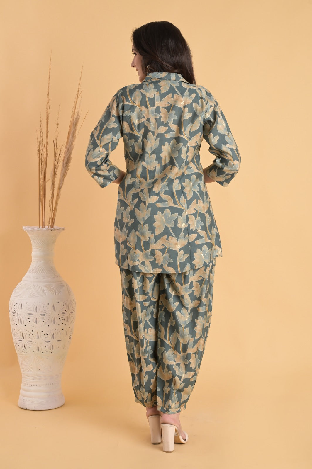 Pearl Embellished Green Co-ord Set