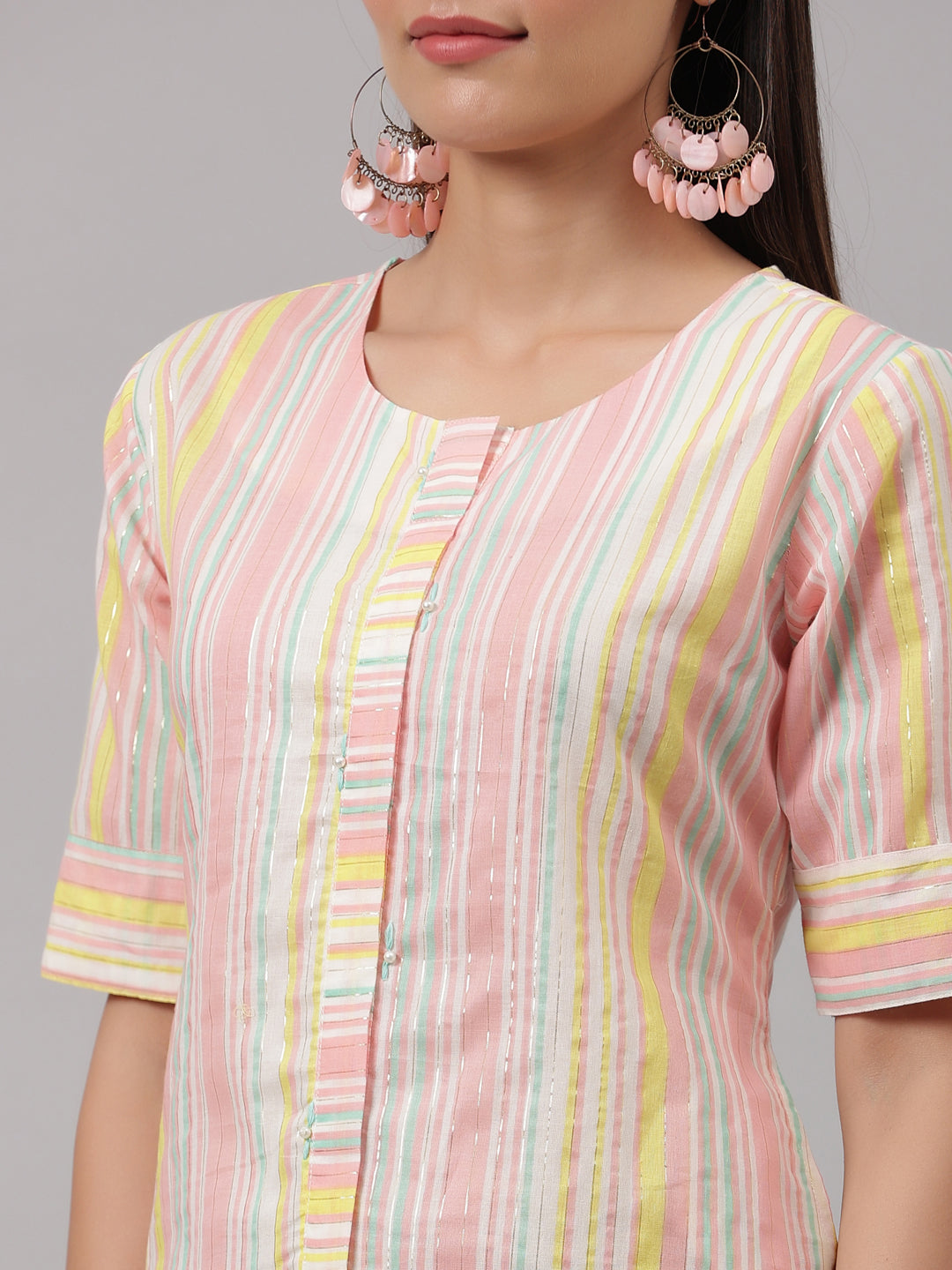 Flared Cotton Midi Dress