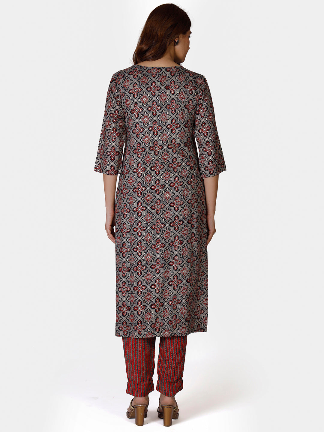 Ajrakh Printed Kurta Set
