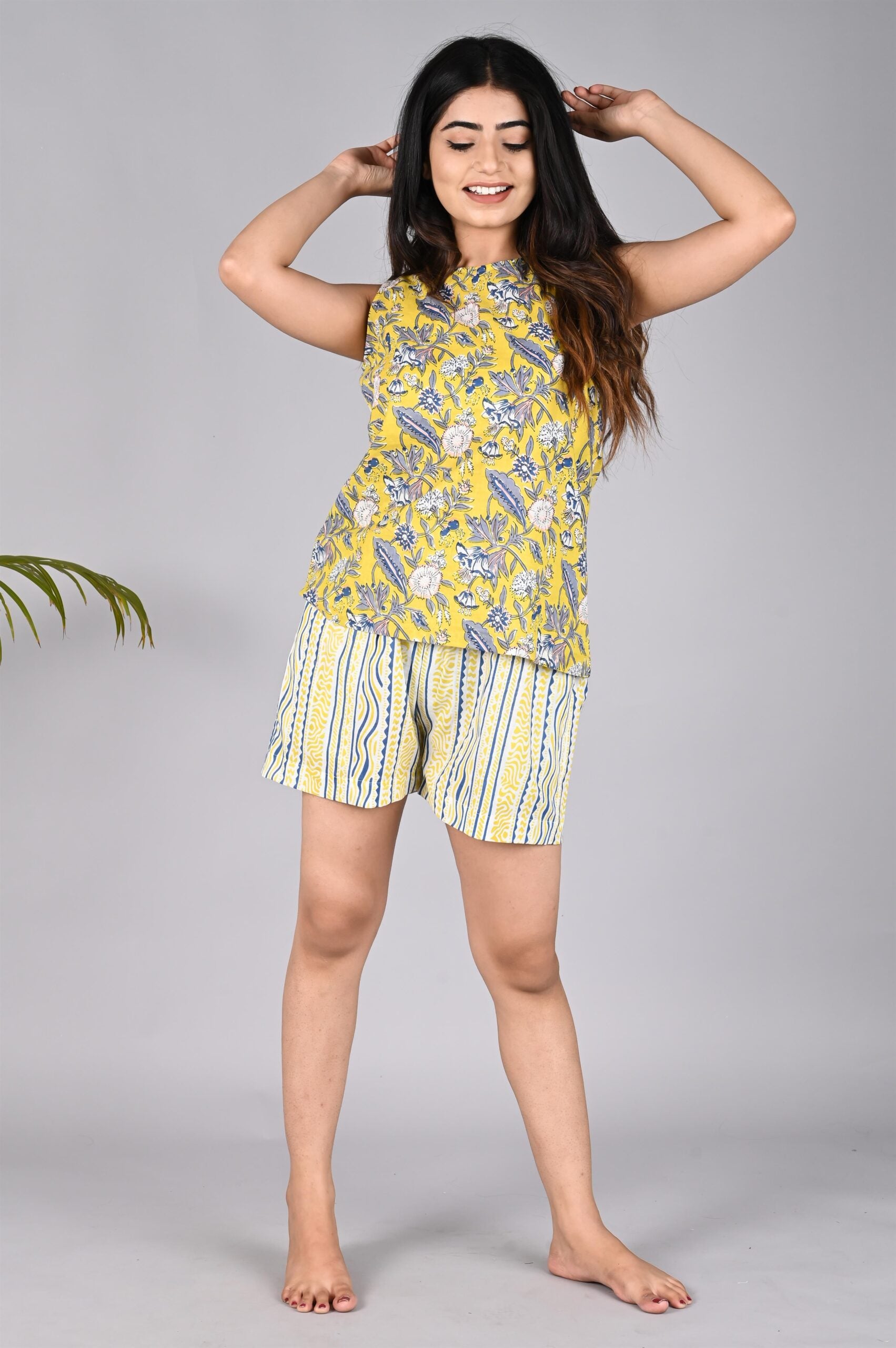 Women Cotton Shorts set