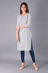 Striped straight kurti