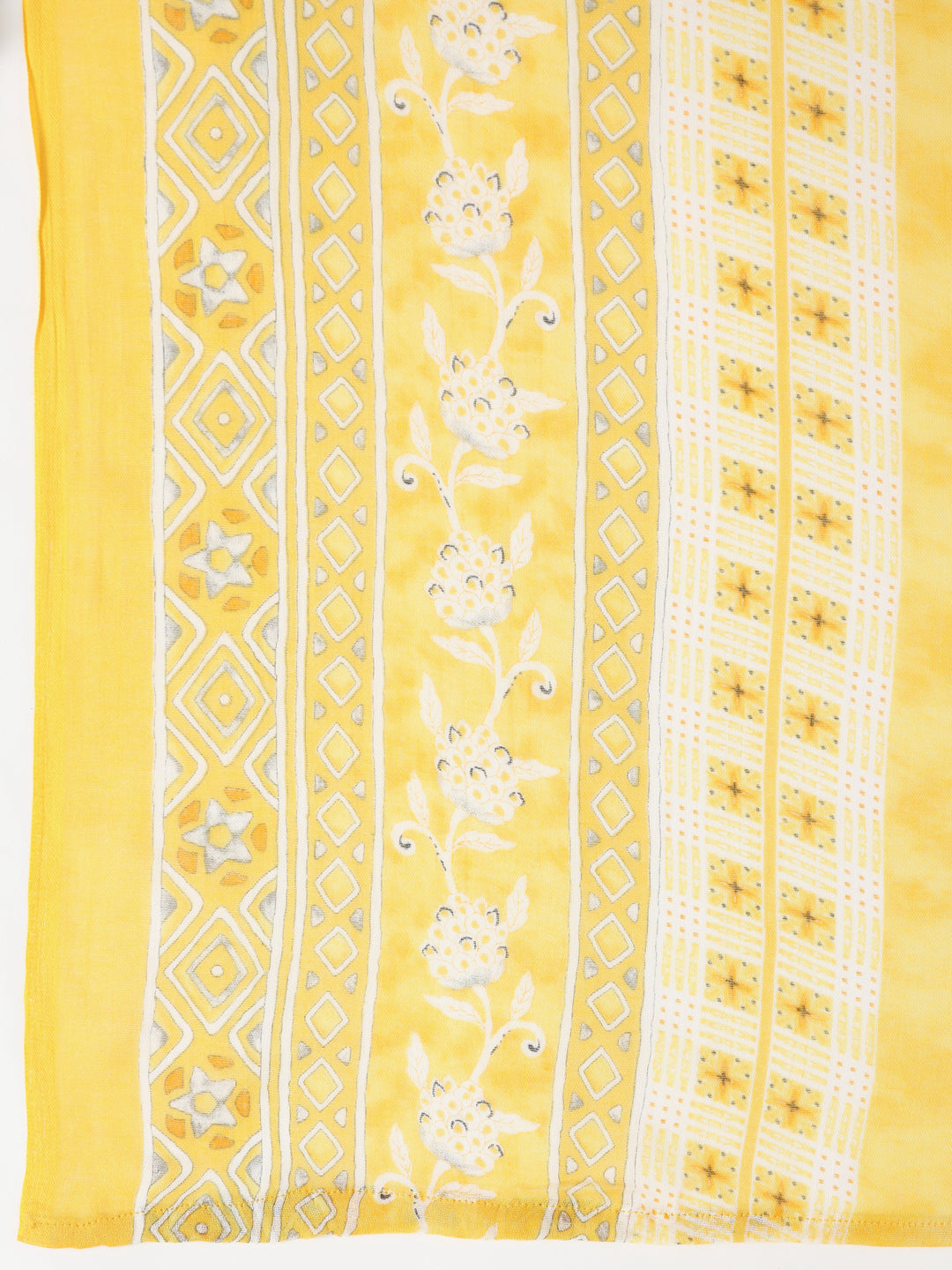 Yellow Printed Suit Set