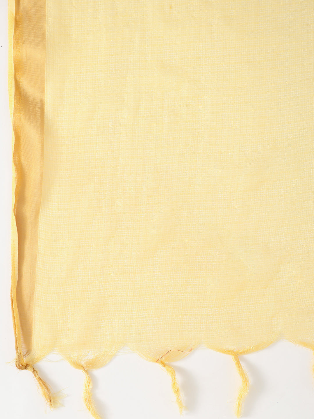 Yellow Suit Set With Striped Pants