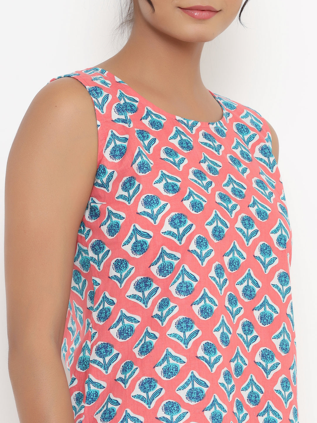 Block Print Shorts Set