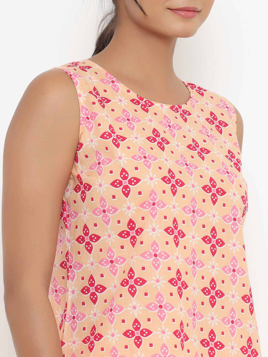 Block Print Shorts Set