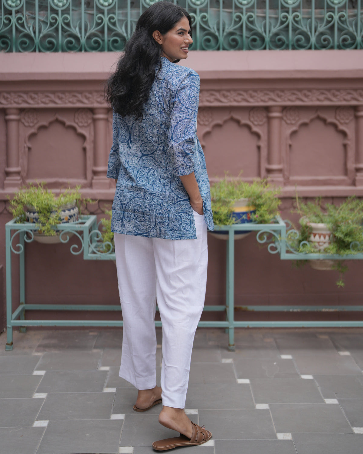 White Linen Pant