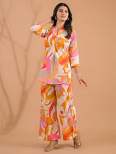Multicolor abstract kurta with palazzo