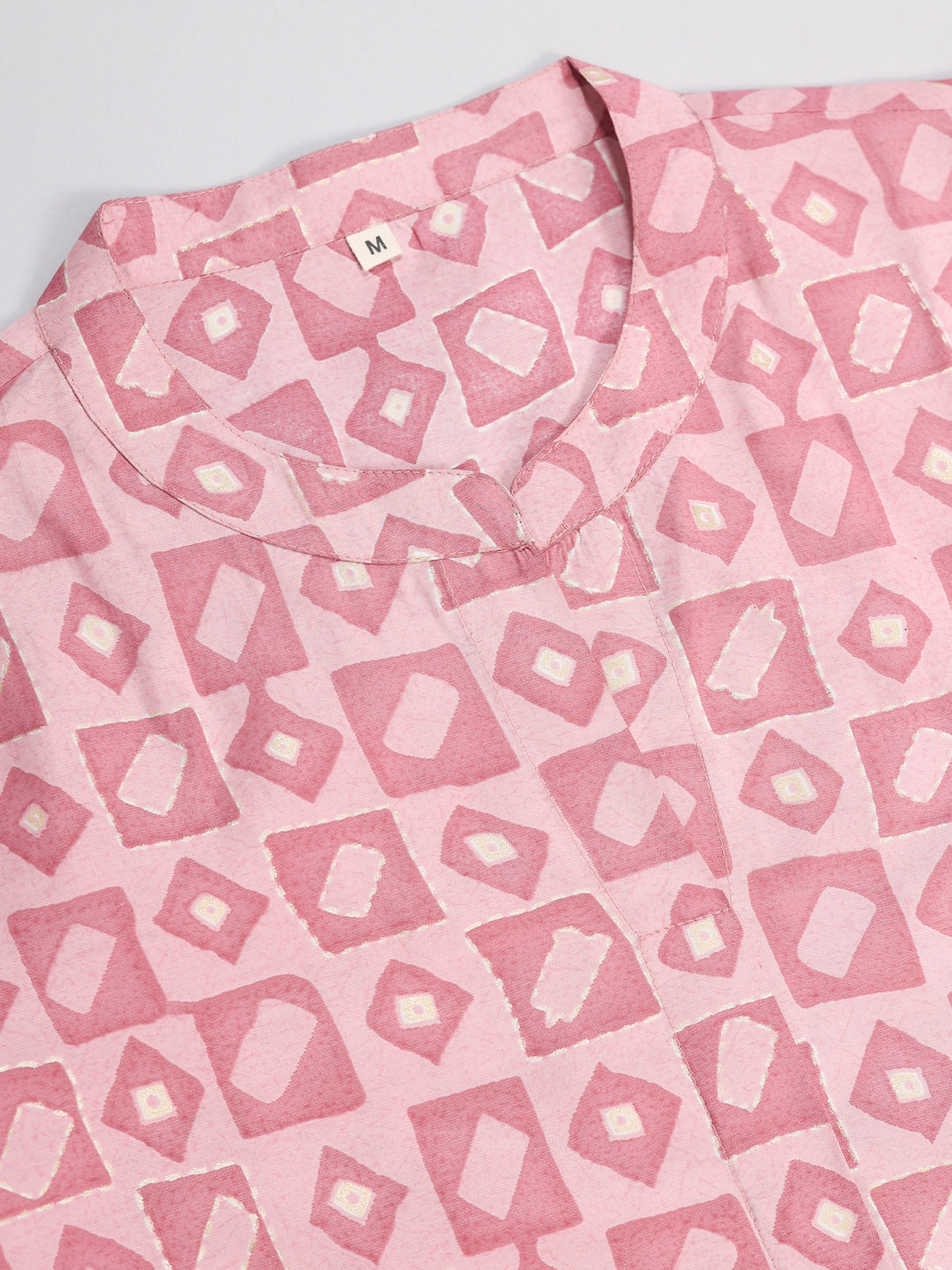Geometric Print Pink Co-Ord Set