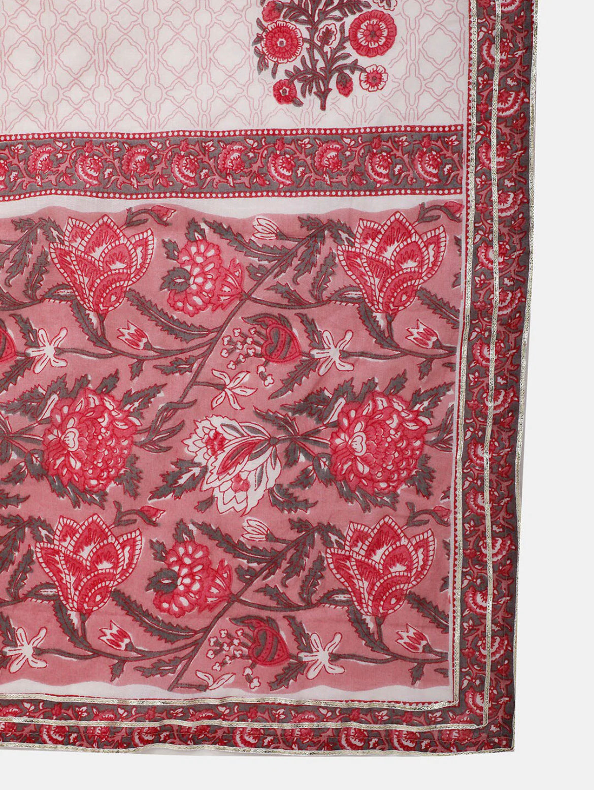 Pink Ethnic Motifs Printed Kurta Set
